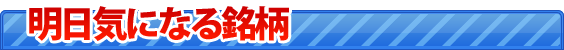 バグースの明日気になる銘柄